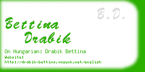 bettina drabik business card